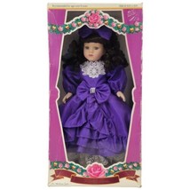 Victorian Rose Collection Genuine Porcelain Doll Violet Rose - Melissa Jane 1996 - £25.88 GBP