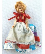 Vintage Doll 7”-Open/Close Blue Eyes-Blonde Hair-Dress Shoes Hood - £13.41 GBP