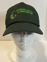 Vintage Second Nature Landscapes, Inc. Snapback Green Hat Falcon Headwear - £9.40 GBP
