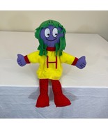 The Letter People Mr H Puppet Alphabet Plush Abrahams Hair Happy VINTAGE - $27.50