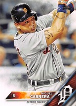 2016 Topps #250 Miguel Cabrera Detroit Tigers ⚾ - £0.70 GBP
