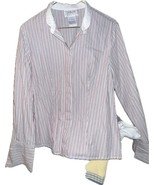 Talbots Petites Women’s Button Up Long Sleeve Size 2 White W/Multicolor ... - $708.42 MXN