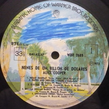 ALICE COOPER Billion Dollar Babies GATEFOLD LP from PERU Hard Rock - £31.29 GBP