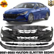 Front Bumper Cover Kit &amp; Grille Assembly For 2021-2023 Hyundai Elantra S... - £1,196.27 GBP