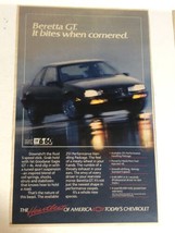 1987 Chevrolet Beretta GT Car Print Ad Advertisement PA4 - $7.91