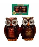 Nocturnal Tropical Great Horned Owl Couple Ceramic Salt Pepper Shakers F... - €14,89 EUR