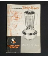 Vintage Hamilton Beach Instructions &amp; Recipes BLENDER COOKBOOK - £4.23 GBP