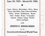 Dollar Steamship Around the World via Central Africa Brochure 1935 Donal... - $49.45