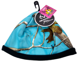 Hot Shot Trophy Gear REALTREE Xtra Blue Fleece Lined Winter Beanie Women&#39;s NWT - £7.56 GBP