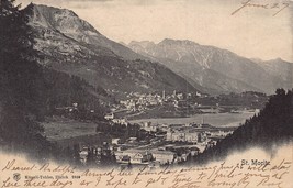St Moritz Grisons Switzerland~Panorama VIEW~1904 Photo Postcard - £4.49 GBP