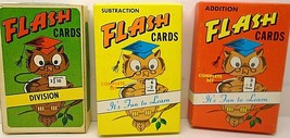 3 Warren Paper Products Flash Cards: Addition, Subtraction &amp; Division Complete - $7.67