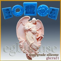 2D Silicone Soap/sugar craft/fondant/chocolate Mold-Angel of Conception - Lailah - £39.12 GBP