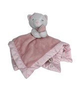 Carter&#39;s Lovey White Bear Pink Blanket Satin 14&quot; x 14&quot; 2018 - £14.89 GBP