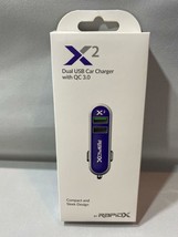 RapidX  X2 2 Port Dual USB Car Charger with QC 3.0 Purple - £10.19 GBP