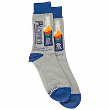 Pacifico Cerveza Beer Bottle With Mountains Men&#39;s Socks Grey - £13.53 GBP