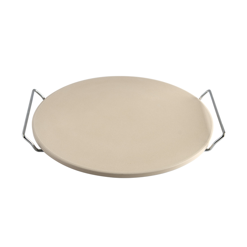 2-Piece Pizza Bakeware Set with 13" Ceramic Pizza Stone and Steel Wire Holder Item image 8