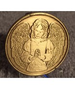 An Angel To Be With You When I Cannot Bronze Medallion Chip Coin AA NA R... - $9.75 CAD