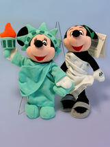 Disney Toga Mickey &amp; Lady Liberty Minnie Mini Bean Bag Plush Set - $19.99