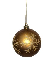 Holiday Living Christmas Ball Ornaments (Golden) - £7.16 GBP