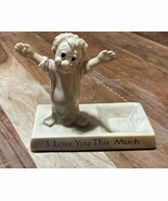 RUSS BERRIE FIGURE I LOVE YOU THIS MUCH UNBREAKABLE 1970 FUNNY - SILLISC... - $23.06