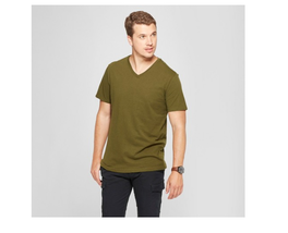 Goodfellow &amp; Co™ ~ Men&#39;s ~ Short Sleeve ~ V-Neck ~ T-Shirt ~ Size Small ~ Green - £17.64 GBP