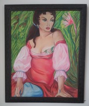 New York Artist Lilly Heinrich 1964 Pastel The Maiden - £421.64 GBP