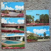 (5) Palm Springs, California Homes Of Entertainers Unposted Chrome Postcards - £17.97 GBP