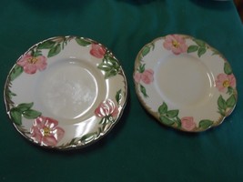 Vintage Franciscan &quot;Desert Rose&quot; Two BREAD/SALAD/DESSERT Plates &amp; Free Platter - £5.34 GBP