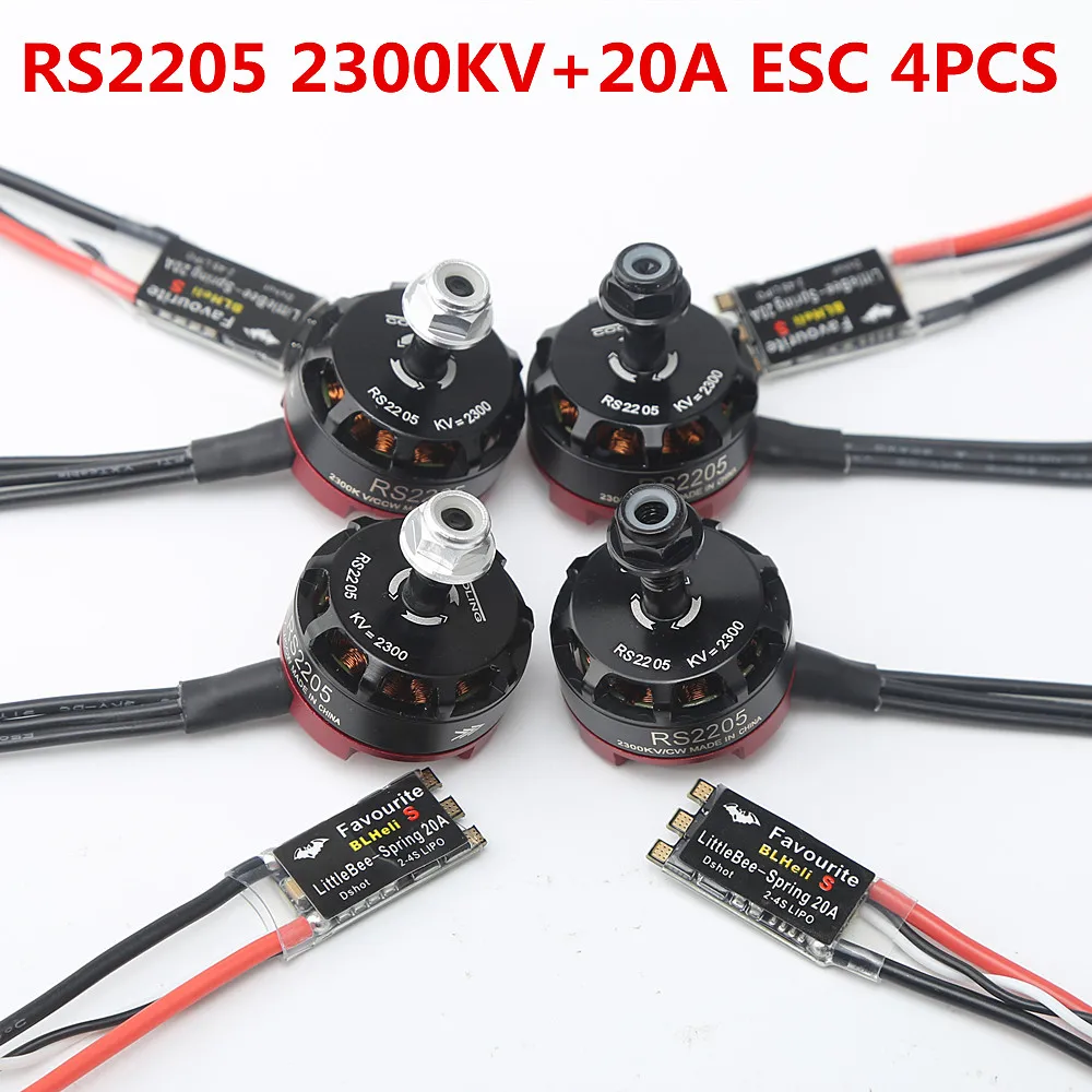 Game Fun Play Toys RS2205 2205  2300KV CW CCW Brushless Motor With LittleBee 20A - £27.65 GBP