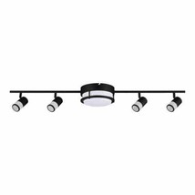 Greyrock 3.47 ft. 4-Light Matte Black Integrated LED Fixed Track Lighting Kit - £104.45 GBP