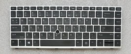 HP EliteBook 840 G5 Keyboard Silver Frame Point Backlit L11308-001 L1437... - $17.86