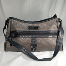 ROSETTI Large Handbag Slate Brown/Gray/Black Purse Cayson Many Compartments - £24.36 GBP