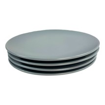 Set of 4 Ikea Sweden Matte Finish Blue Gray 8” Dessert Salad Side Plate Lot - £22.34 GBP