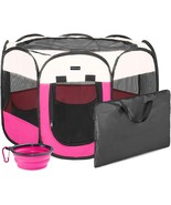 Portable Foldable Pet Playpen &amp; Puppy playpen Pet Tent with Carrying Cas... - $44.54