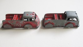 (2) Vintage Tootsie Toy 1960s Red Fire Patrol Trucks Diecast 3&quot; Series - £10.78 GBP