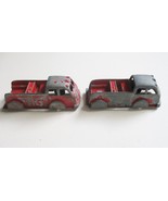 (2) Vintage TootsieToy 1960s RED FIRE PATROL TRUCKS Diecast 3&quot; Series - $13.49