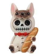 Furrybones French Bulldog With Baguette Bread Skeleton Statue Toy Furry ... - €12,86 EUR