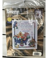 Janlynn Counted Cross Stitch Bathtime Rules Ducks Pig in Clawfoot Tub Bl... - $17.21 CAD