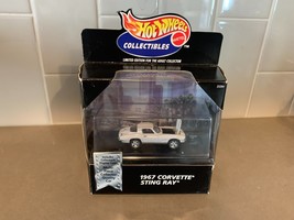 Hot Wheels Collectibles 1967 Corvette White Sting Ray Black Box Limited Edition - £12.85 GBP