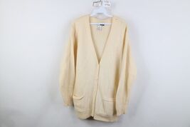 Vintage 90s Petite Sophisticate Angora Lambswool Teal Cable Knit Cardiga... - $27.99