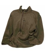 Ariat Men&#39;s XL Caldwell Full Zip Brown Sweater Jacket Coat - £35.43 GBP
