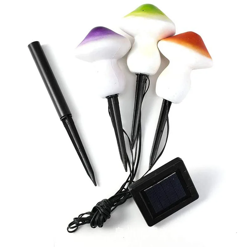 Outdoor Solar Light Mushroom Garden Lawn scape Light LED Solar String Gar Waterp - £89.92 GBP