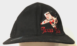 $25 Texas Tech Raiders NCAA Fitted Team Logo Vintage 90s Black Cap Hat M/L - £21.40 GBP