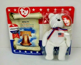 TY Beanie Babies McDonalds 1996 American Trio Liberty The Bear NEW - £5.46 GBP