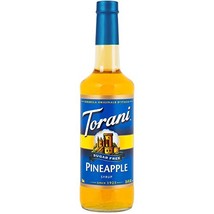 Torani Sugar Free Pineapple Syrup, 750 mL Glass Bottle - $23.35