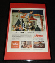 1955 Chase Brass &amp; Copper Framed 11x17 ORIGINAL Advertising Display - £47.47 GBP