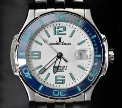 Jerome Lemars Chagall Blanc 45mm White Dial Swiss Automatic Men&#39;s Watch - $11,171.67 MXN