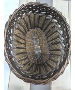 Oval Wicker Rattan Seagrass Hemp Jute Basket Weave Home Decor Storage Fr... - £35.21 GBP