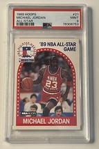 1989-90 NBA Hoops Michael Jordan All-Star #21 PSA 9 MINT - NBA Chicago Bulls HOF - £73.54 GBP