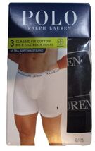 3 RALPH LAUREN POLO SIZES 3XL 4XL 5XL 6XL BLACK GRAY BLUE COTTON BOXER B... - $56.50